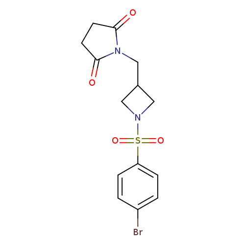 1-{[1-(4-bromobenzenesulfonyl)azetidin-3-yl]methyl}pyrrolidine-2,5-dione