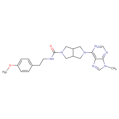 N-[2-(4-methoxyphenyl)ethyl]-5-(9-methyl-9H-purin-6-yl)-octahydropyrrolo[3,4-c]pyrrole-2-carboxamide