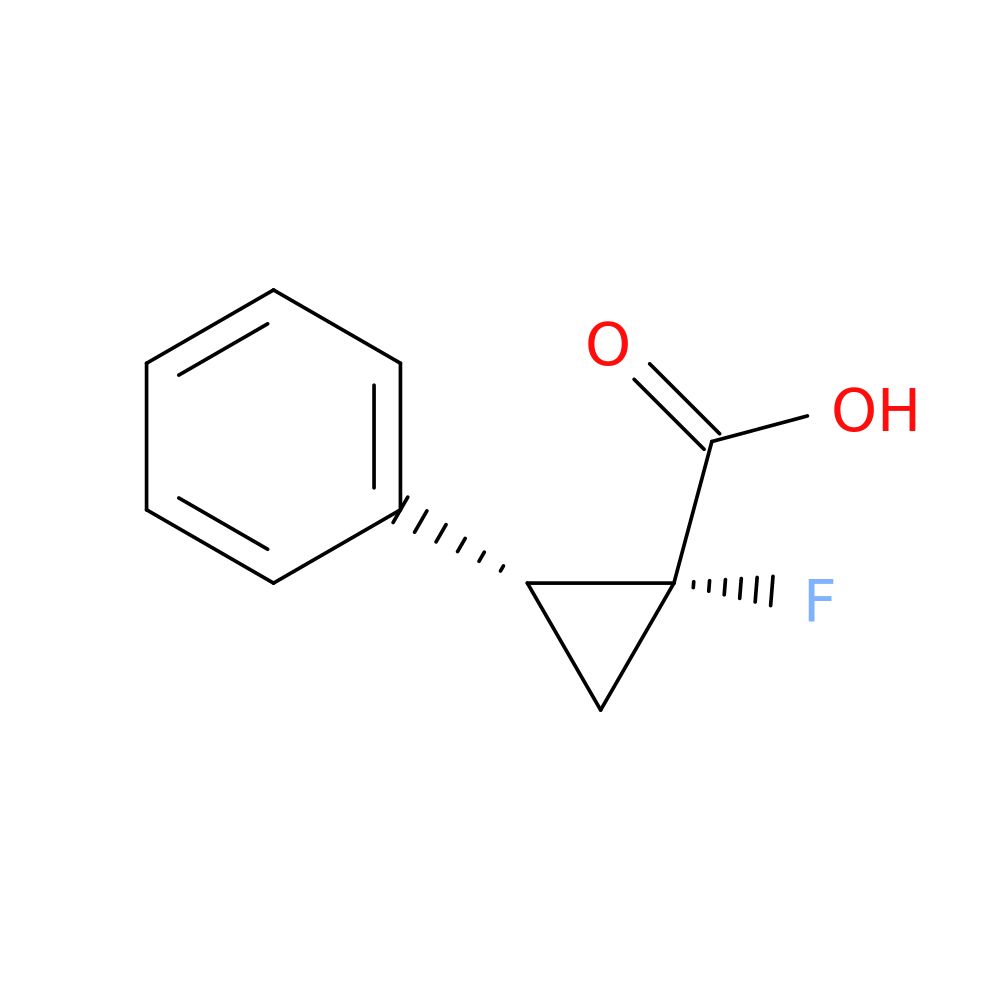 (1R,2R)-1-fluoro-2-phenylcyclopropane-1-carboxylic acid