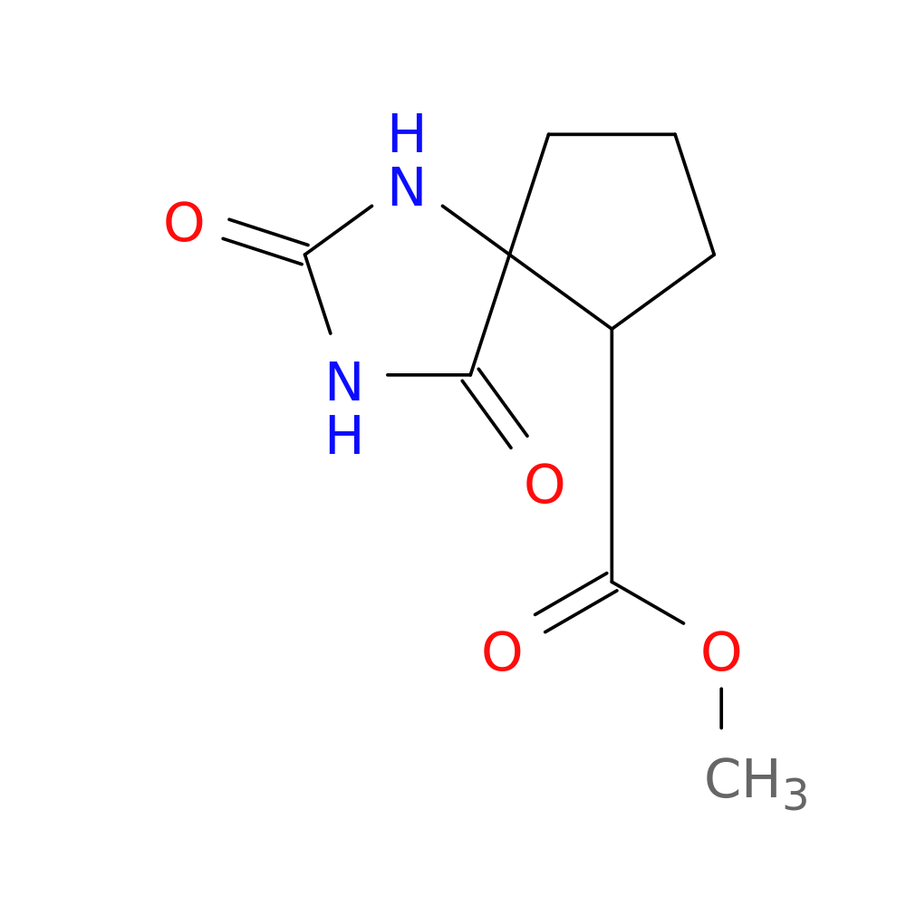 methyl 2,4-dioxo-1,3-diazaspiro[4.4]nonane-6-carboxylate