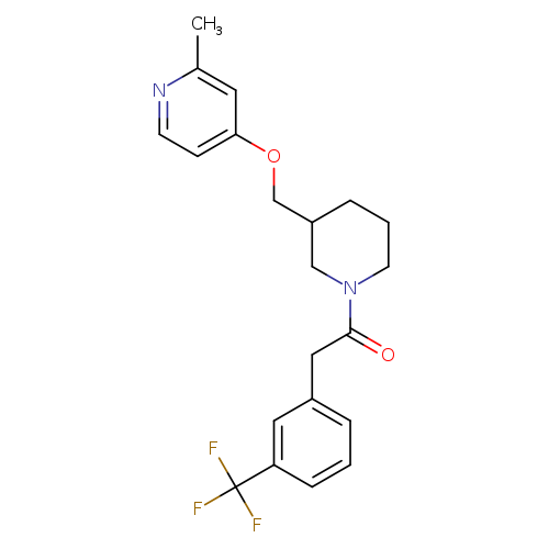 1-(3-{[(2-methylpyridin-4-yl)oxy]methyl}piperidin-1-yl)-2-[3-(trifluoromethyl)phenyl]ethan-1-one