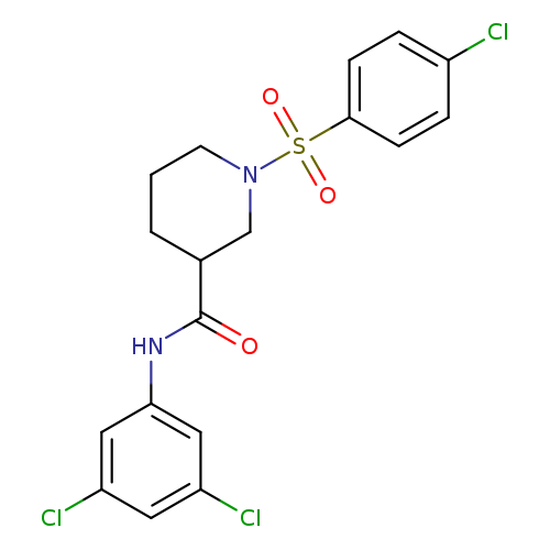 1-(4-chlorobenzenesulfonyl)-N-(3,5-dichlorophenyl)piperidine-3-carboxamide
