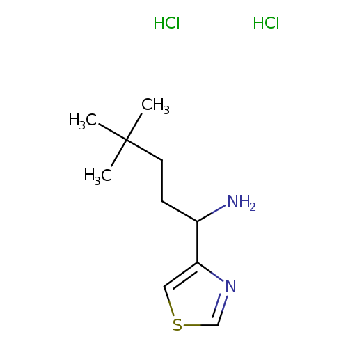 4,4-dimethyl-1-(1,3-thiazol-4-yl)pentan-1-amine dihydrochloride
