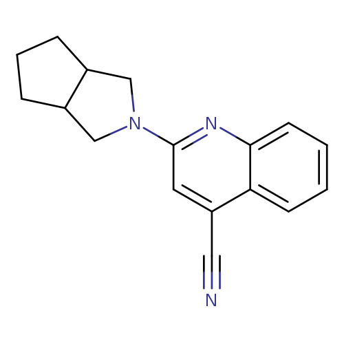 2-{octahydrocyclopenta[c]pyrrol-2-yl}quinoline-4-carbonitrile