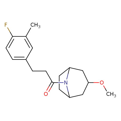 3-(4-fluoro-3-methylphenyl)-1-{3-methoxy-8-azabicyclo[3.2.1]octan-8-yl}propan-1-one