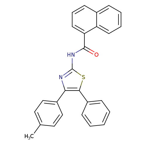 N-[4-(4-methylphenyl)-5-phenyl-1,3-thiazol-2-yl]naphthalene-1-carboxamide
