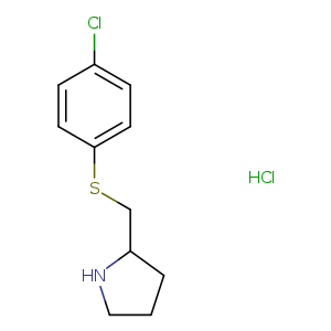 2-(((4-Chlorophenyl)thio)methyl)pyrrolidine hydrochloride