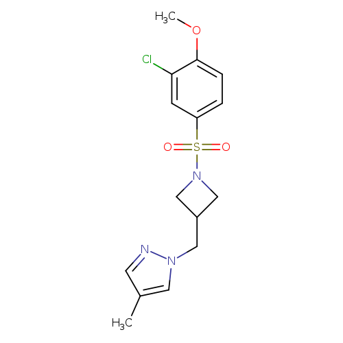 1-{[1-(3-chloro-4-methoxybenzenesulfonyl)azetidin-3-yl]methyl}-4-methyl-1H-pyrazole
