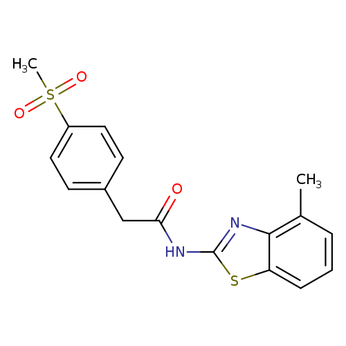 2-(4-methanesulfonylphenyl)-N-(4-methyl-1,3-benzothiazol-2-yl)acetamide