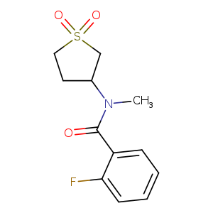 N-(1,1-dioxo-1lambda6-thiolan-3-yl)-2-fluoro-N-methylbenzamide