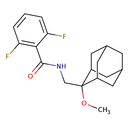 2,6-difluoro-N-[(2-methoxyadamantan-2-yl)methyl]benzamide