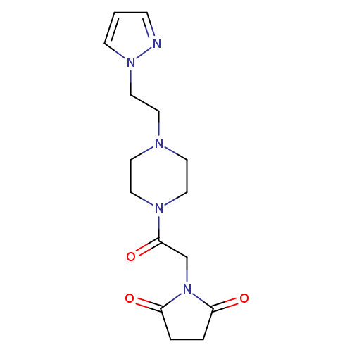 1-(2-oxo-2-{4-[2-(1H-pyrazol-1-yl)ethyl]piperazin-1-yl}ethyl)pyrrolidine-2,5-dione