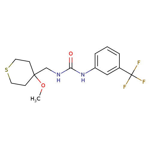 1-[(4-methoxythian-4-yl)methyl]-3-[3-(trifluoromethyl)phenyl]urea
