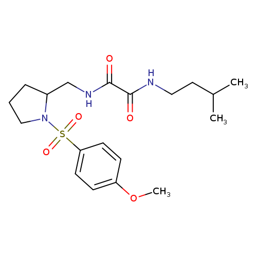 N'-{[1-(4-methoxybenzenesulfonyl)pyrrolidin-2-yl]methyl}-N-(3-methylbutyl)ethanediamide