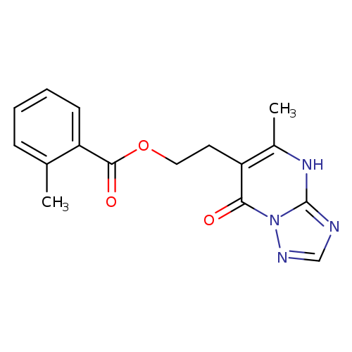 2-{5-methyl-7-oxo-4H,7H-[1,2,4]triazolo[1,5-a]pyrimidin-6-yl}ethyl 2-methylbenzoate