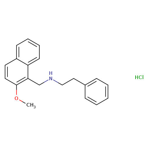 N-[(2-methoxy-1-naphthyl)methyl]-2-phenylethanamine hydrochloride