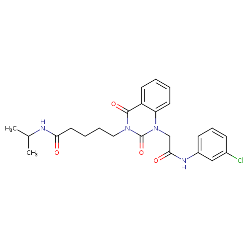 5-(1-{[(3-chlorophenyl)carbamoyl]methyl}-2,4-dioxo-1,2,3,4-tetrahydroquinazolin-3-yl)-N-(propan-2-yl)pentanamide
