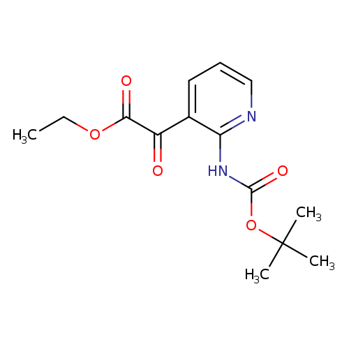 ethyl 2-(2-((tert-butoxycarbonyl)amino)pyridin-3-yl)-2-oxoacetate
