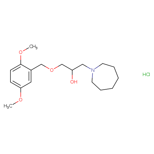 1-(azepan-1-yl)-3-[(2,5-dimethoxyphenyl)methoxy]propan-2-ol hydrochloride