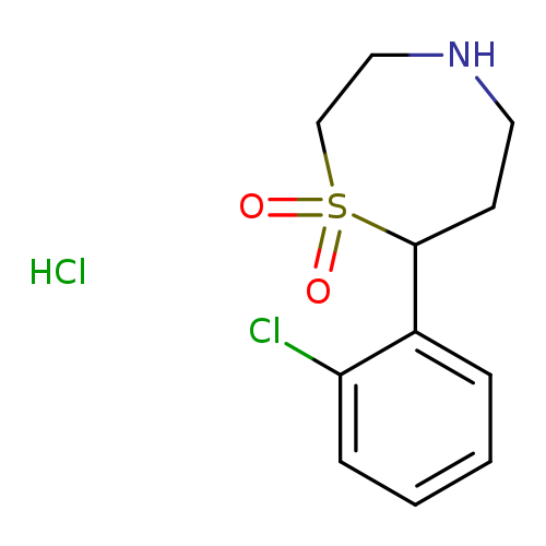 7-(2-chlorophenyl)-1lambda6,4-thiazepane-1,1-dione hydrochloride