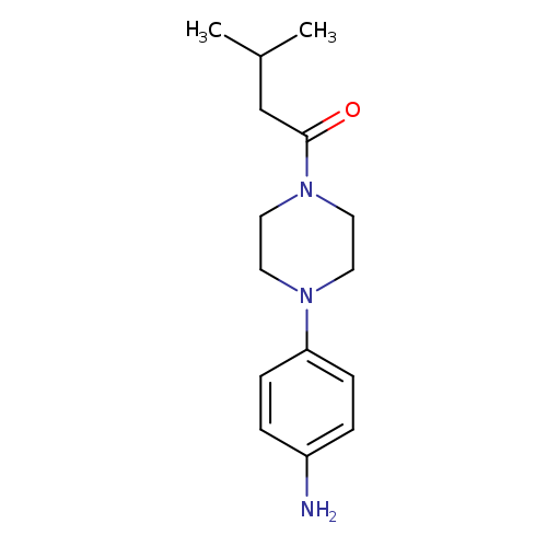 (4-[4-(3-Methylbutanoyl)piperazin-1-yl]phenyl)amine