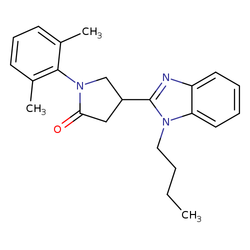 4-(1-butyl-1H-1,3-benzodiazol-2-yl)-1-(2,6-dimethylphenyl)pyrrolidin-2-one