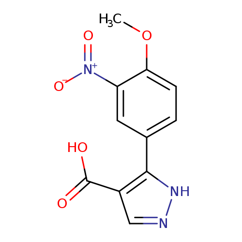 5-(4-methoxy-3-nitrophenyl)-1H-pyrazole-4-carboxylic acid