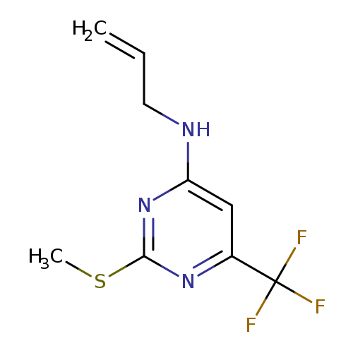 2-(methylsulfanyl)-N-(prop-2-en-1-yl)-6-(trifluoromethyl)pyrimidin-4-amine