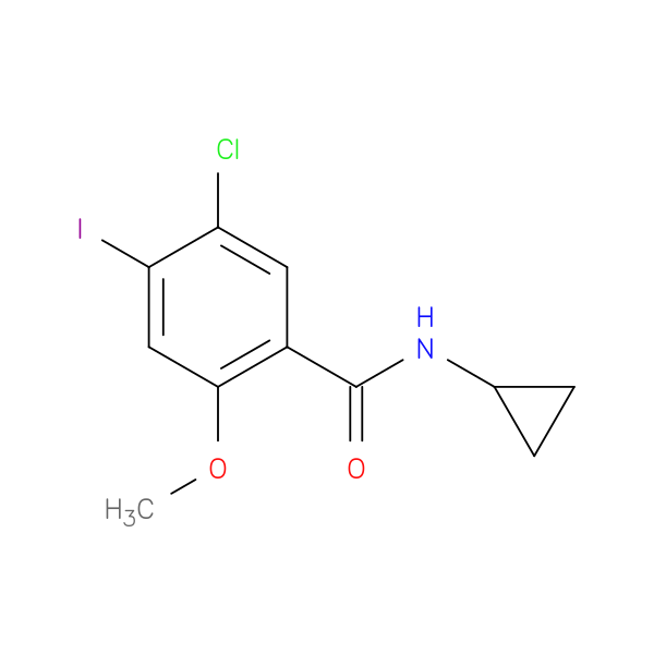 5-Chloro-N-cyclopropyl-4-iodo-2-methoxybenzamide