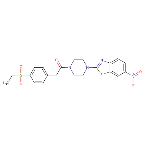 2-[4-(ethanesulfonyl)phenyl]-1-[4-(6-nitro-1,3-benzothiazol-2-yl)piperazin-1-yl]ethan-1-one