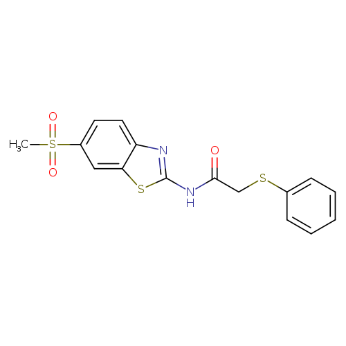 N-(6-methanesulfonyl-1,3-benzothiazol-2-yl)-2-(phenylsulfanyl)acetamide