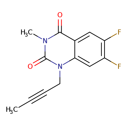 1-(but-2-yn-1-yl)-6,7-difluoro-3-methyl-1,2,3,4-tetrahydroquinazoline-2,4-dione