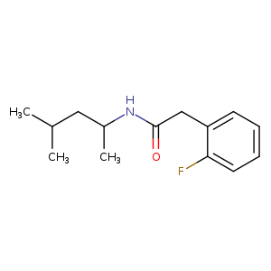 N-(1,3-dimethylbutyl)-2-(2-fluorophenyl)acetamide