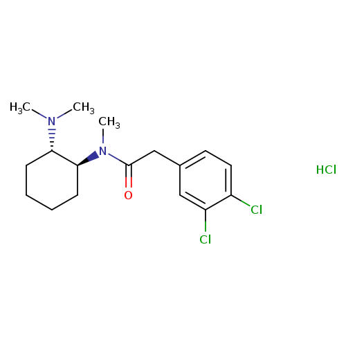 trans-3,4-dichloro-N-[2-(dimethylamino)cyclohexyl]-N-methyl-benzeneacetamide,monohydrochloride