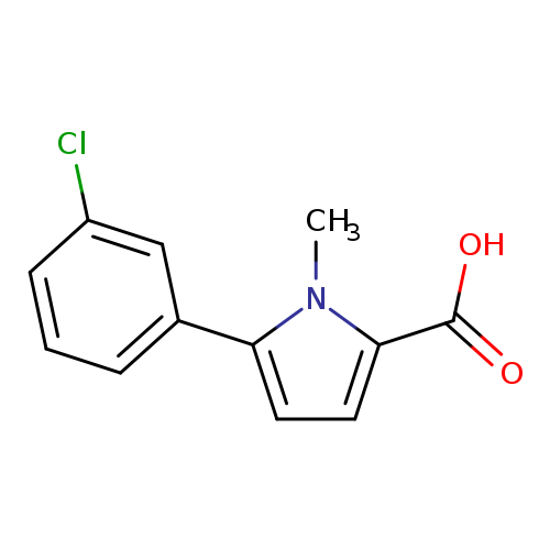 5-(3-chlorophenyl)-1-methyl-1H-pyrrole-2-carboxylic acid