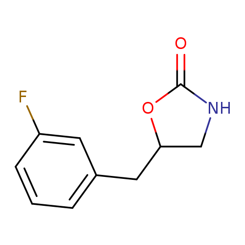 5-[(3-fluorophenyl)methyl]-1,3-oxazolidin-2-one