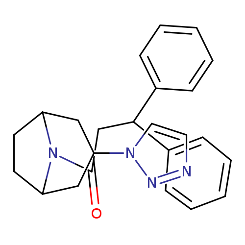 3,3-diphenyl-1-[3-(1H-1,2,3-triazol-1-yl)-8-azabicyclo[3.2.1]octan-8-yl]propan-1-one