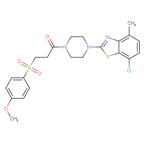 1-[4-(7-chloro-4-methyl-1,3-benzothiazol-2-yl)piperazin-1-yl]-3-(4-methoxybenzenesulfonyl)propan-1-one