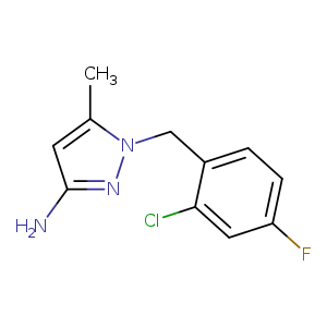 1-(2-Chloro-4-fluorobenzyl)-5-methyl-1H-pyrazol-3-amine