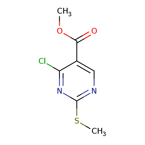 5-PYRIMIDINECARBOXYLIC ACID, 4-CHLORO-2-(METHYLTHIO)-, METHYL ESTER