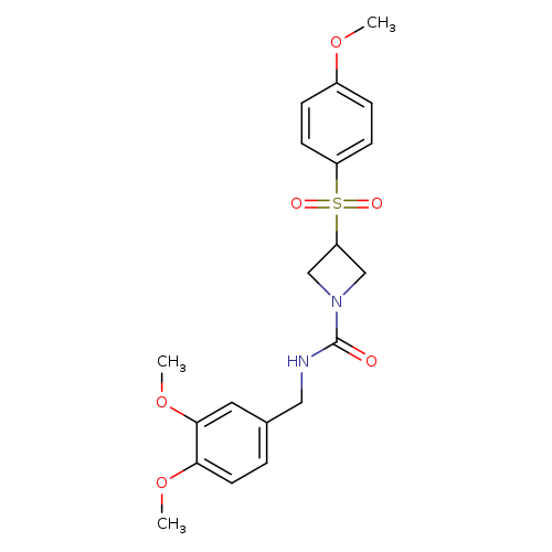 N-[(3,4-dimethoxyphenyl)methyl]-3-(4-methoxybenzenesulfonyl)azetidine-1-carboxamide