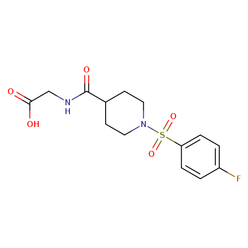 2-{[1-(4-fluorobenzenesulfonyl)piperidin-4-yl]formamido}acetic acid