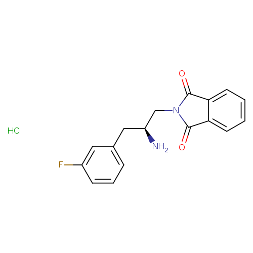 2-[(2S)-2-amino-3-(3-fluorophenyl)propyl]-2,3-dihydro-1H-isoindole-1,3-dione hydrochloride