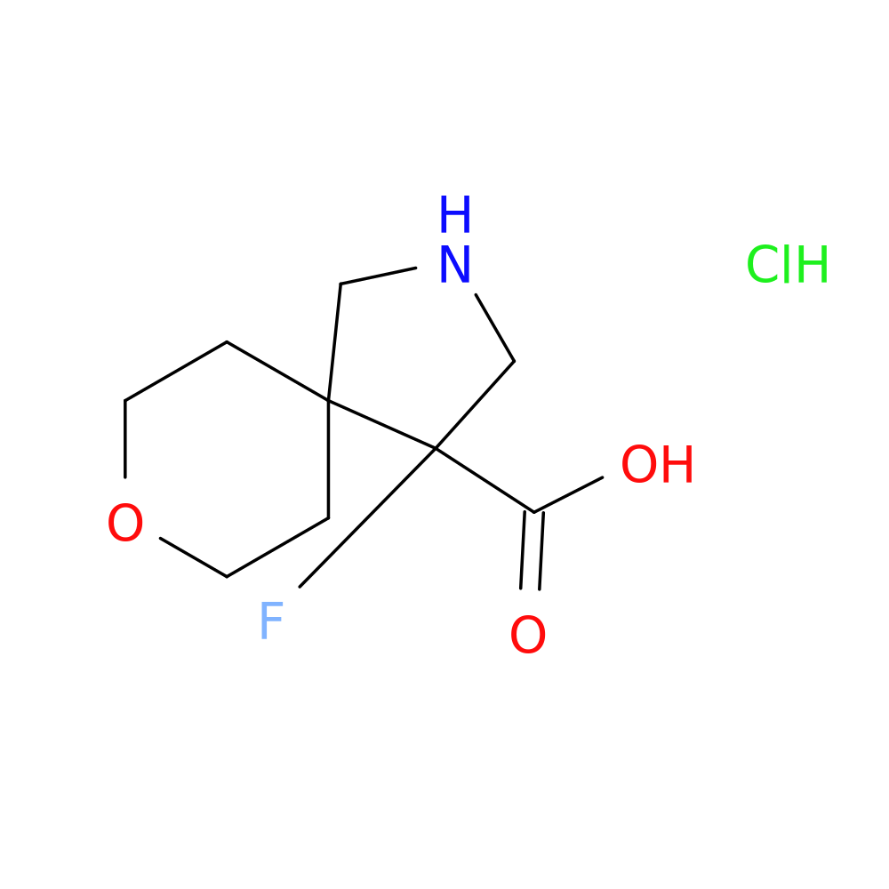4-fluoro-8-oxa-2-azaspiro[4.5]decane-4-carboxylic acid hydrochloride