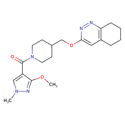 3-{[1-(3-methoxy-1-methyl-1H-pyrazole-4-carbonyl)piperidin-4-yl]methoxy}-5,6,7,8-tetrahydrocinnoline