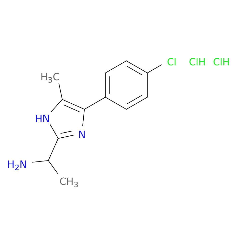 1-[4-(4-chlorophenyl)-5-methyl-1H-imidazol-2-yl]ethan-1-amine dihydrochloride