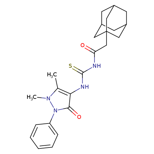 1-[2-(adamantan-1-yl)acetyl]-3-(1,5-dimethyl-3-oxo-2-phenyl-2,3-dihydro-1H-pyrazol-4-yl)thiourea