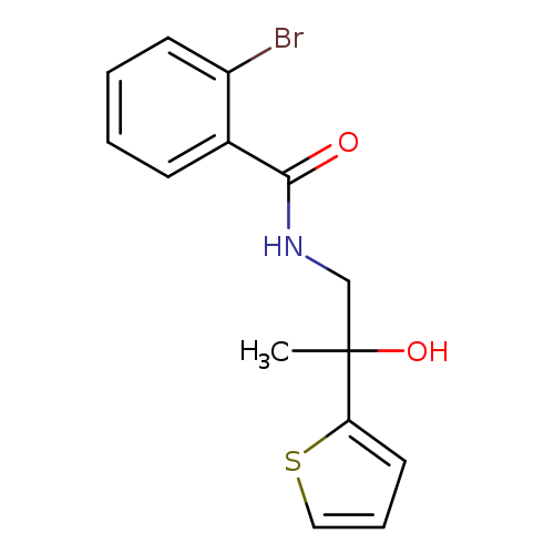 2-bromo-N-[2-hydroxy-2-(thiophen-2-yl)propyl]benzamide