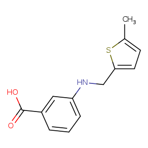 3-([(5-Methyl-2-thienyl)methyl]amino)benzoic acid
