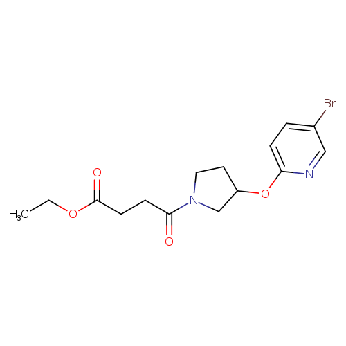 ethyl 4-{3-[(5-bromopyridin-2-yl)oxy]pyrrolidin-1-yl}-4-oxobutanoate